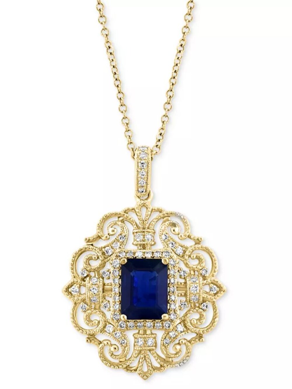 Effy Openwork Filigree Necklace in 14k Gold